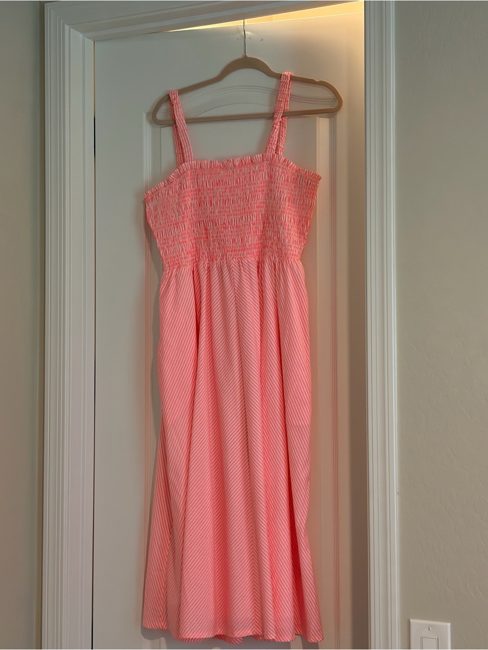 Vineyard Vines Pink Smocked Sundress
